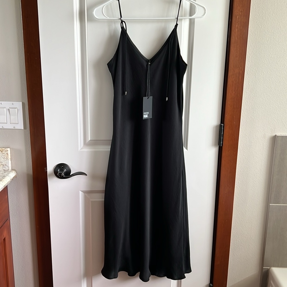 Paige Elegant Black Slip Dress